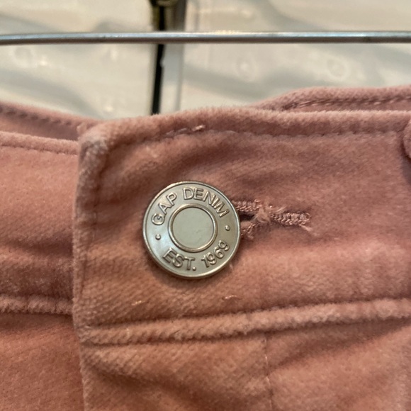 pink velvet pants WORN ONCE - Picture 2 of 4